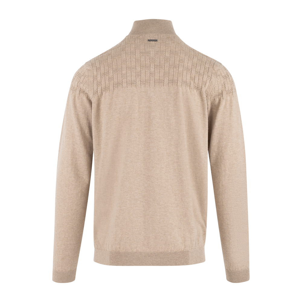 Urban Pioneers Male Phillis Half-zip SWEATER OATMEAL