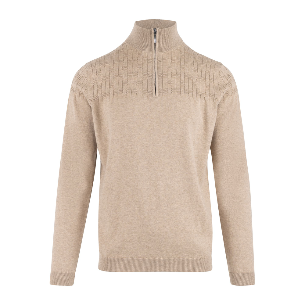 Urban Pioneers Male Phillis Half-zip SWEATER OATMEAL