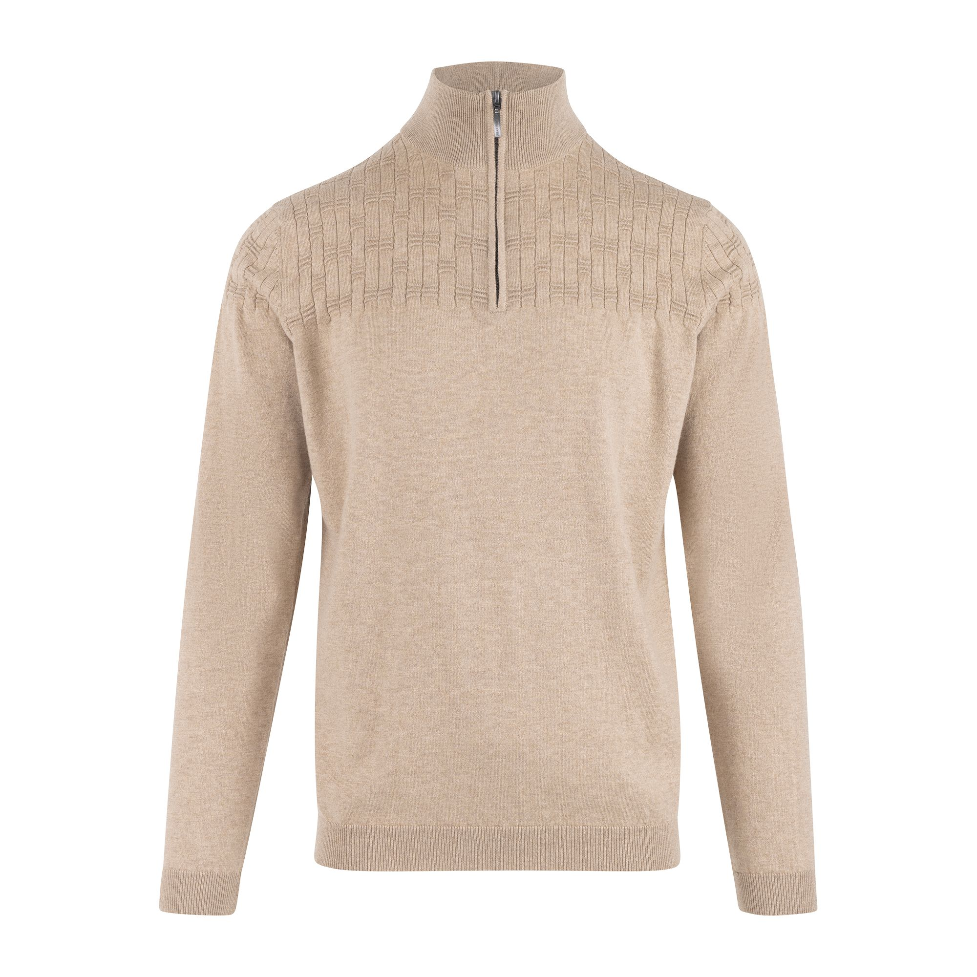 Urban Pioneers Male Phillis Half-zip SWEATER OATMEAL