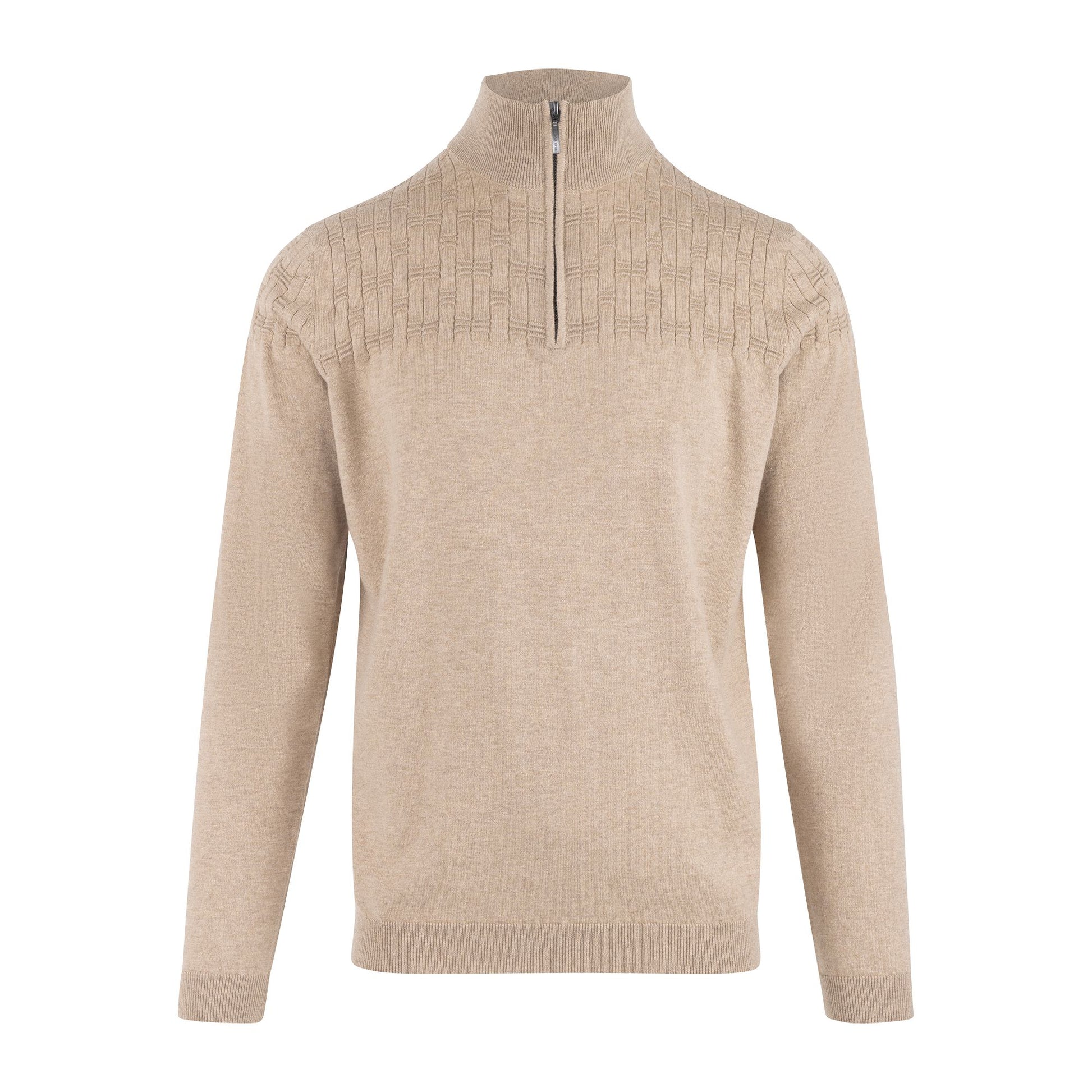 Urban Pioneers Male Phillis Half-zip SWEATER OATMEAL