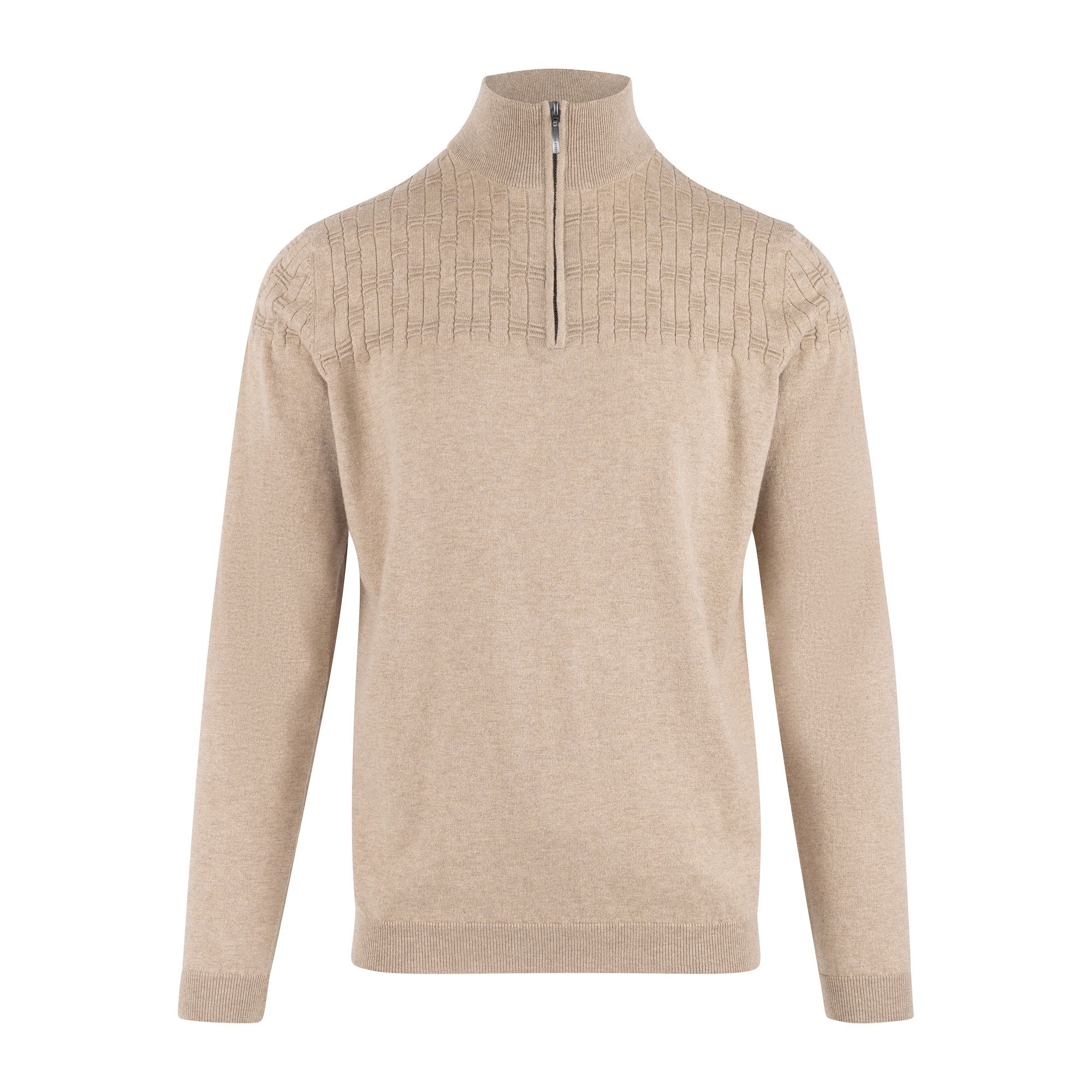 Urban Pioneers Male Phillis Half-zip SWEATER OATMEAL