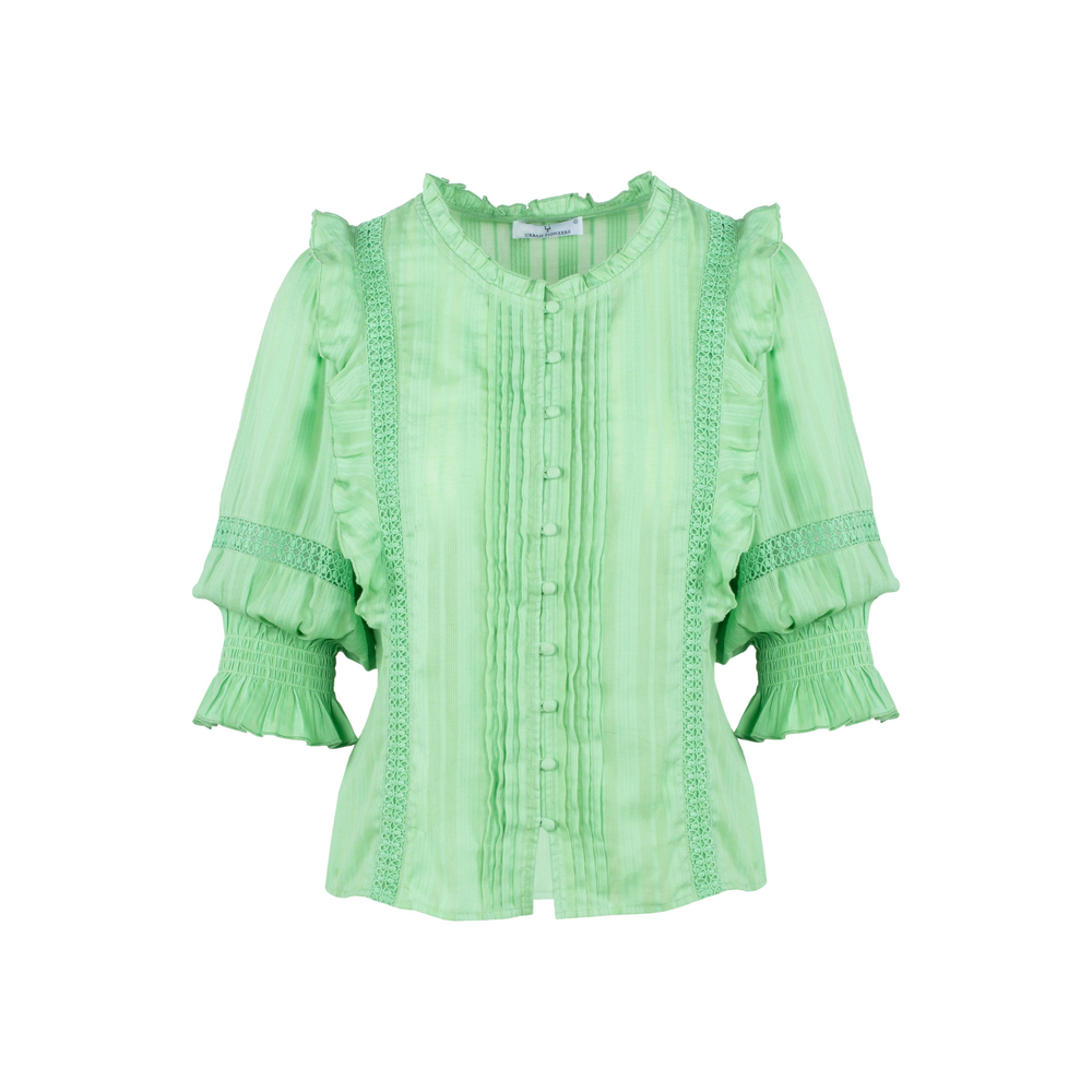 Urban Pioneers Female Rebekka Blouse BLOUSE ABSINTHE GREEN