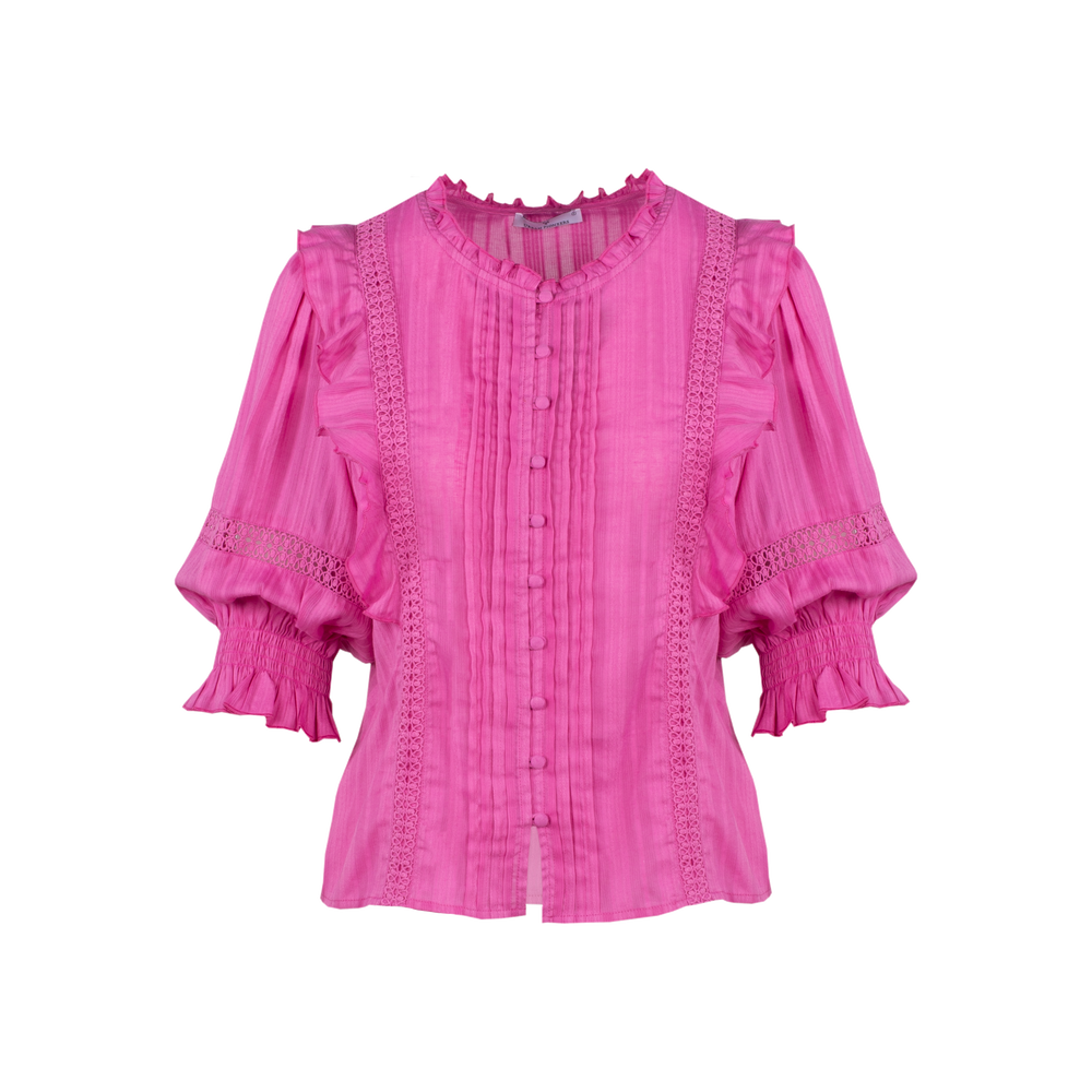 Urban Pioneers Female Rebekka Blouse BLOUSE SUPER PINK