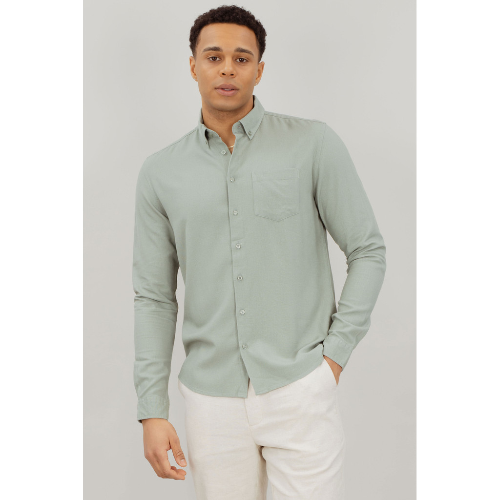 Urban Pioneers Male Redondo LS Shirt SHIRT GREEN