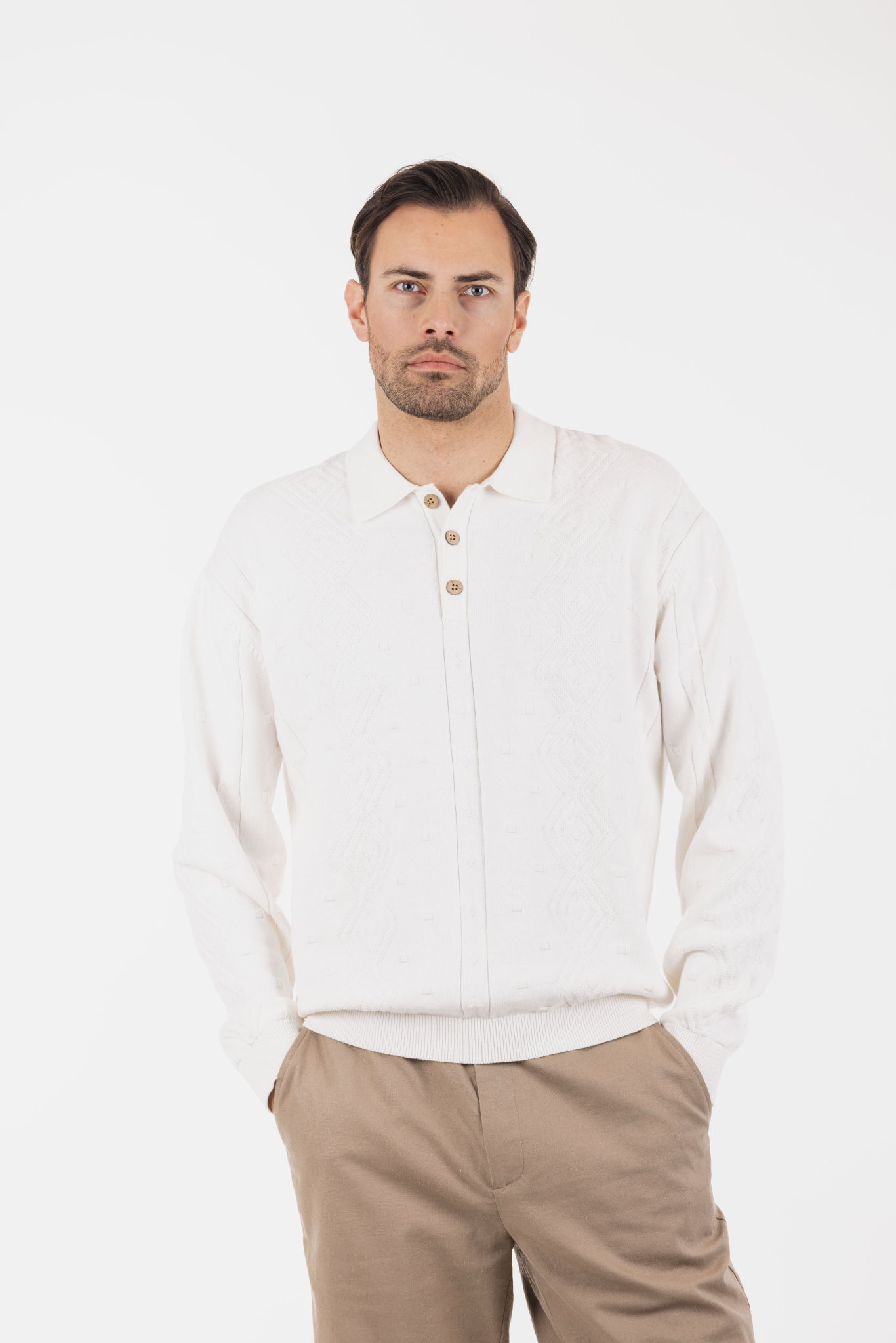 Urban Pioneers Male Rob Sweater SWEATER SNOW WHITE