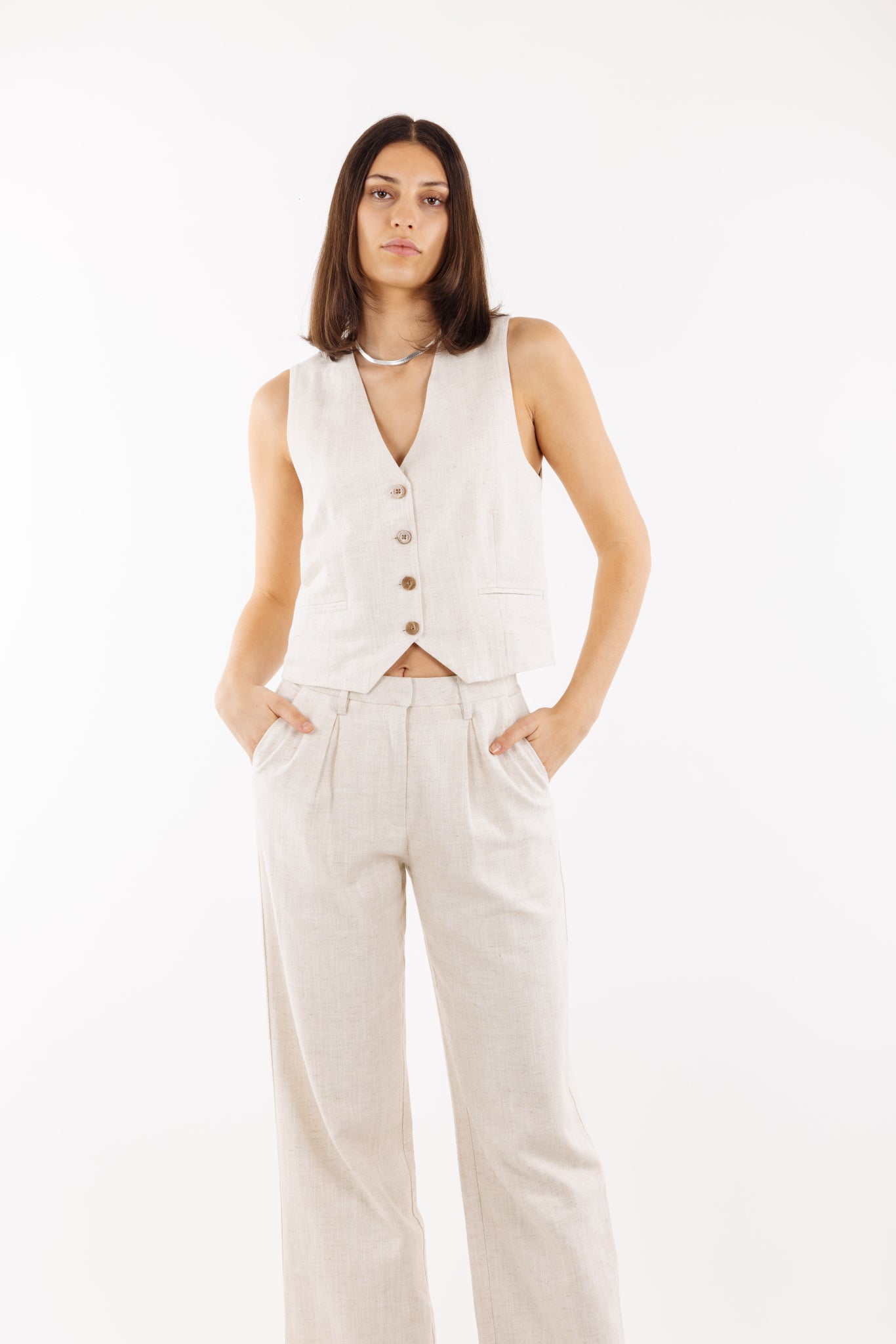 Urban Pioneers Female Selena Waistcoat VEST LIGHT SAND