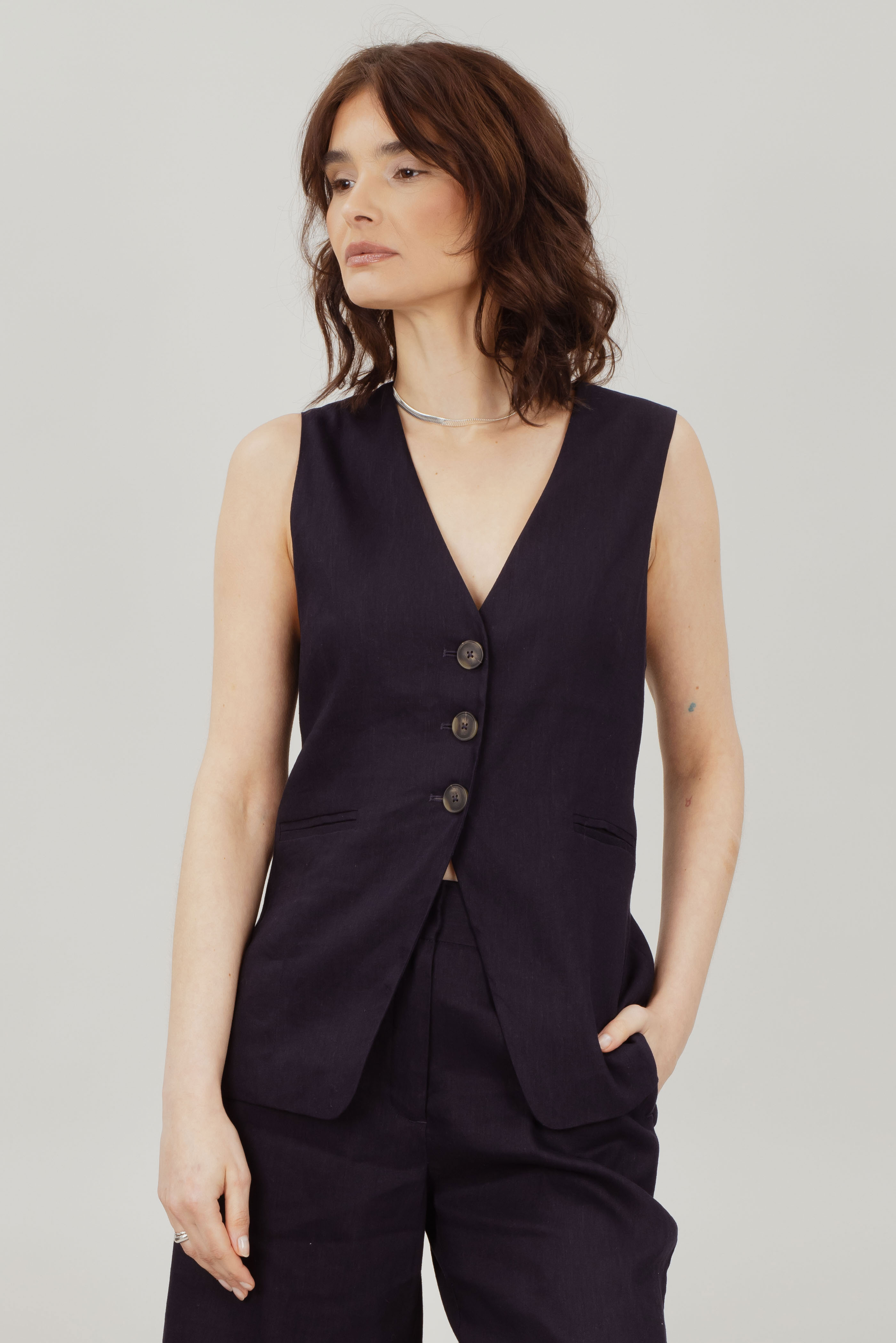 Urban Pioneers Female Simmy Waistcoat VEST BLACK
