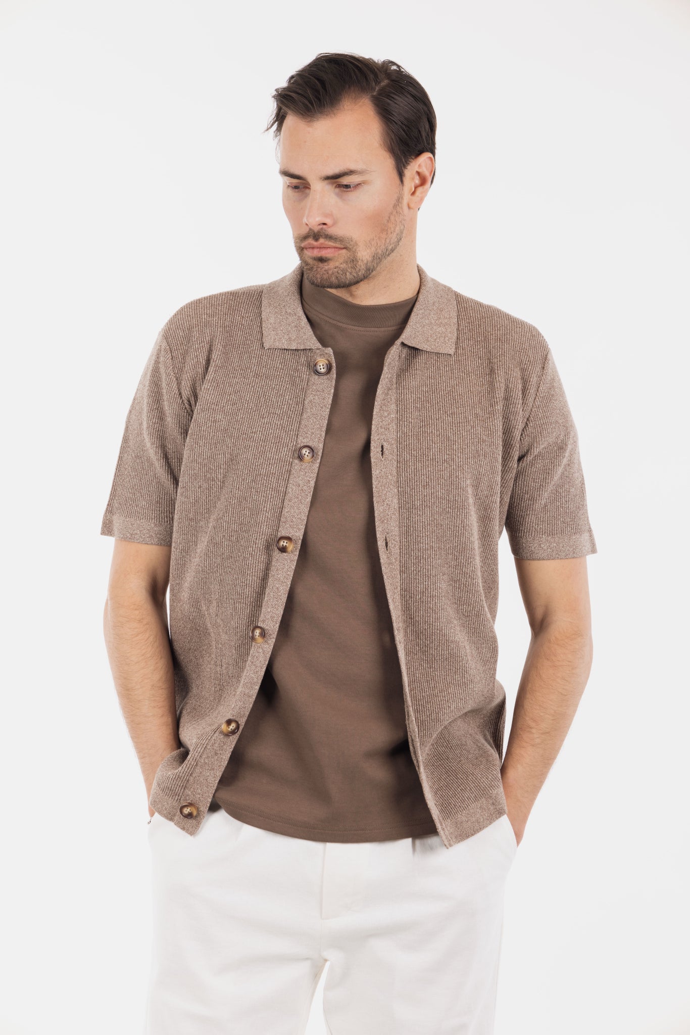 Urban Pioneers Male Star Shirt SHIRT BROWN TWILL