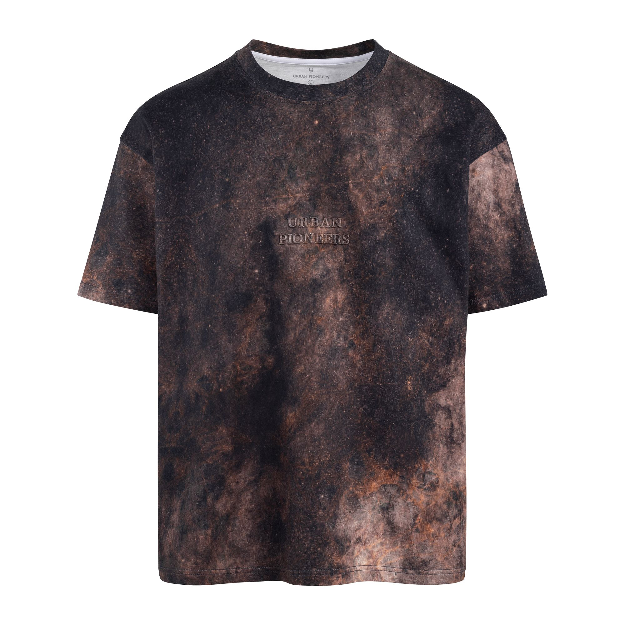 Urban Pioneers Male Stitch Tee T-SHIRT BROWN AOP