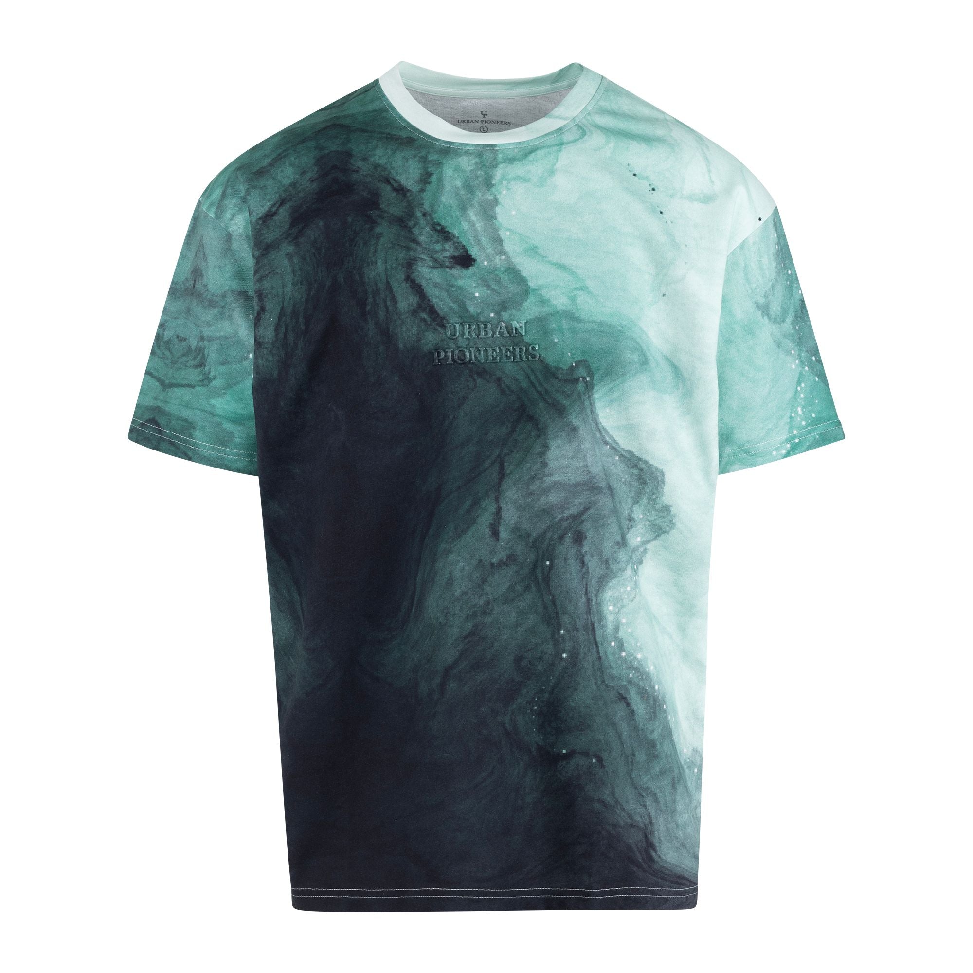 Urban Pioneers Male Stitch Tee T-SHIRT DEEP OCEAN AOP