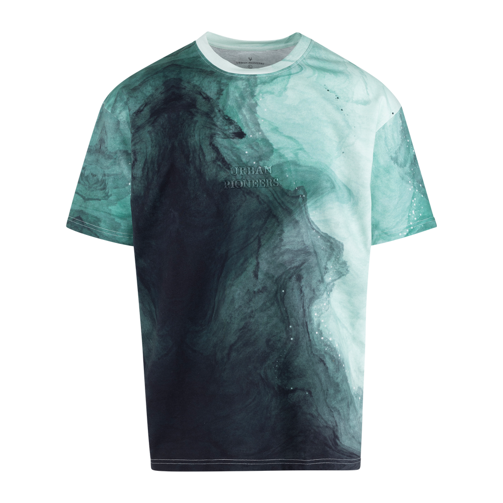Urban Pioneers Male Stitch Tee T-SHIRT DEEP OCEAN AOP
