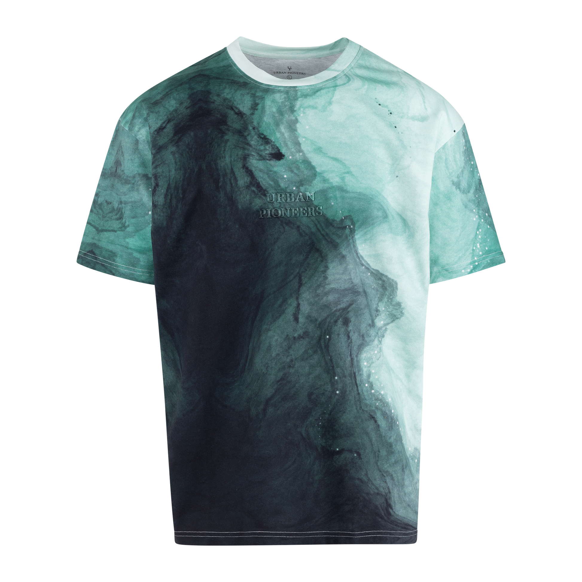 Urban Pioneers Male Stitch Tee T-SHIRT DEEP OCEAN AOP