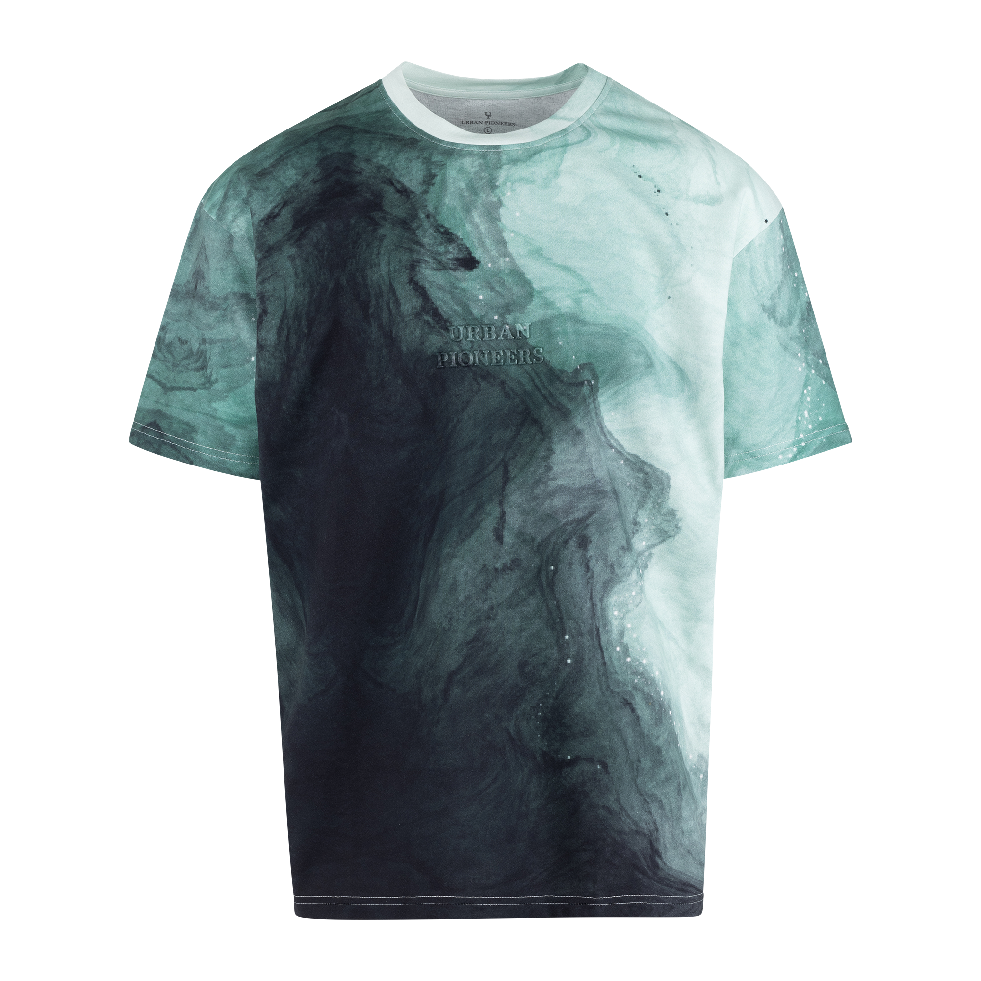 Urban Pioneers Male Stitch Tee T-SHIRT DEEP OCEAN AOP