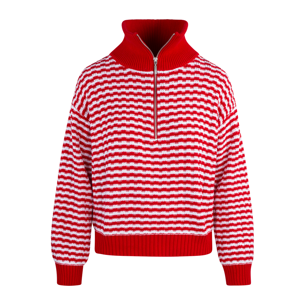 Urban Pioneers Female Tale Half-zip SWEATER RED