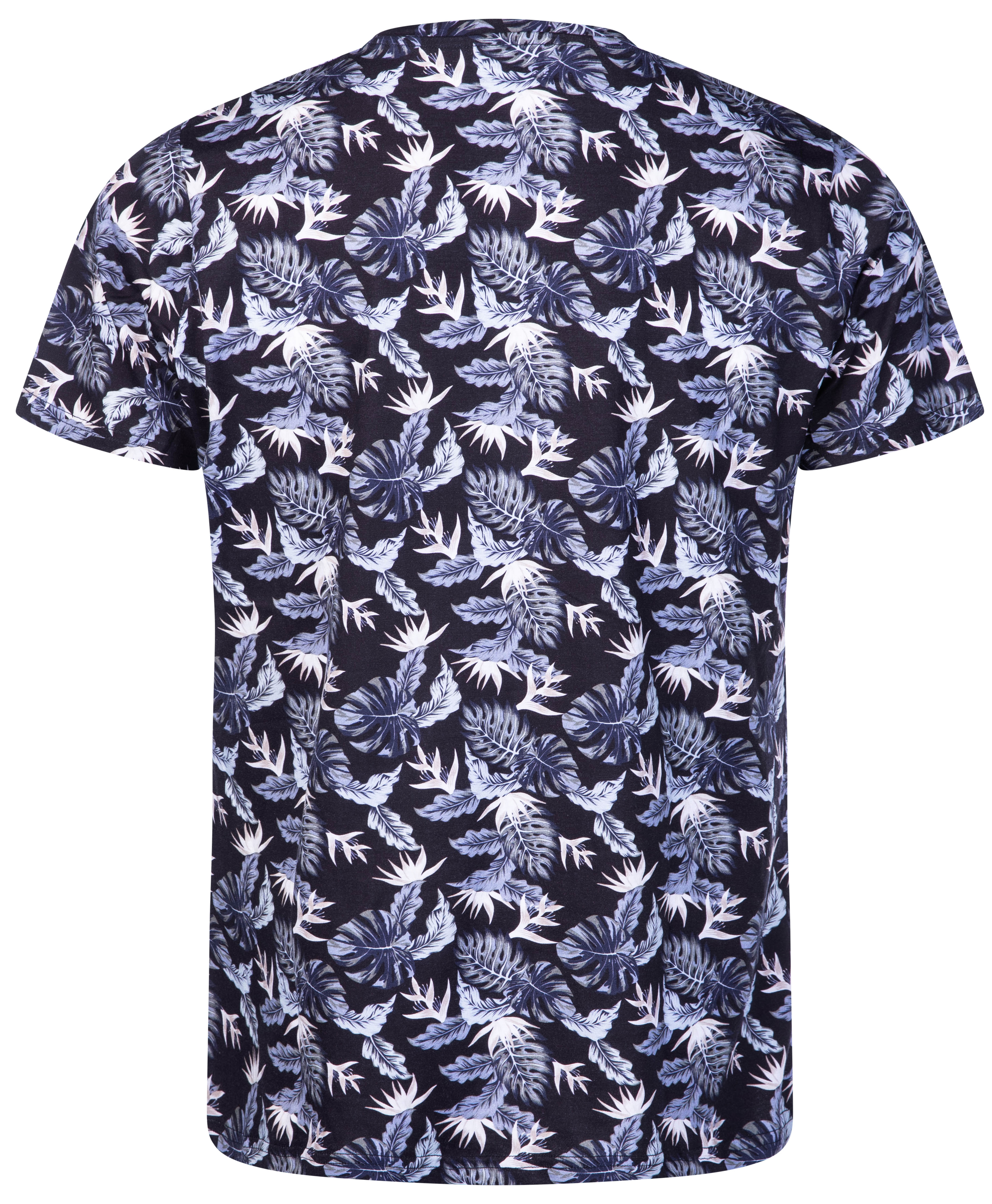 Urban Pioneers Male Tarzan Tee T-SHIRT NAVY JUNGLE AOP