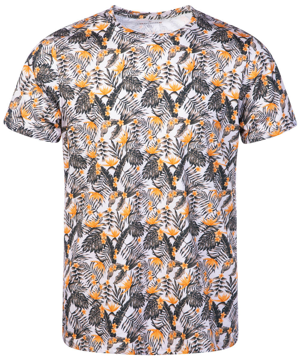 Urban Pioneers Male Tarzan Tee T-SHIRT OLIVE JUNGLE AOP
