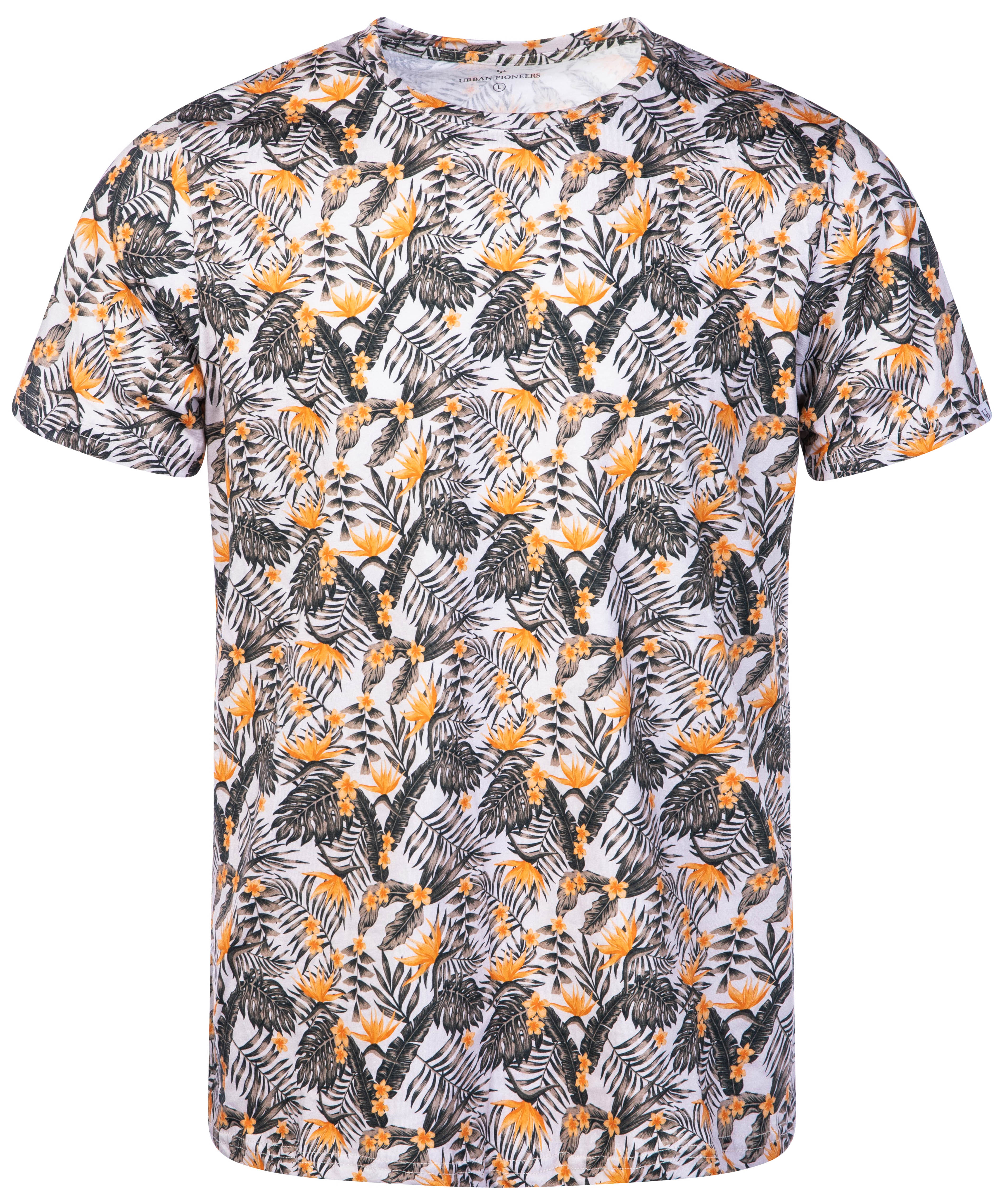 Urban Pioneers Male Tarzan Tee T-SHIRT OLIVE JUNGLE AOP