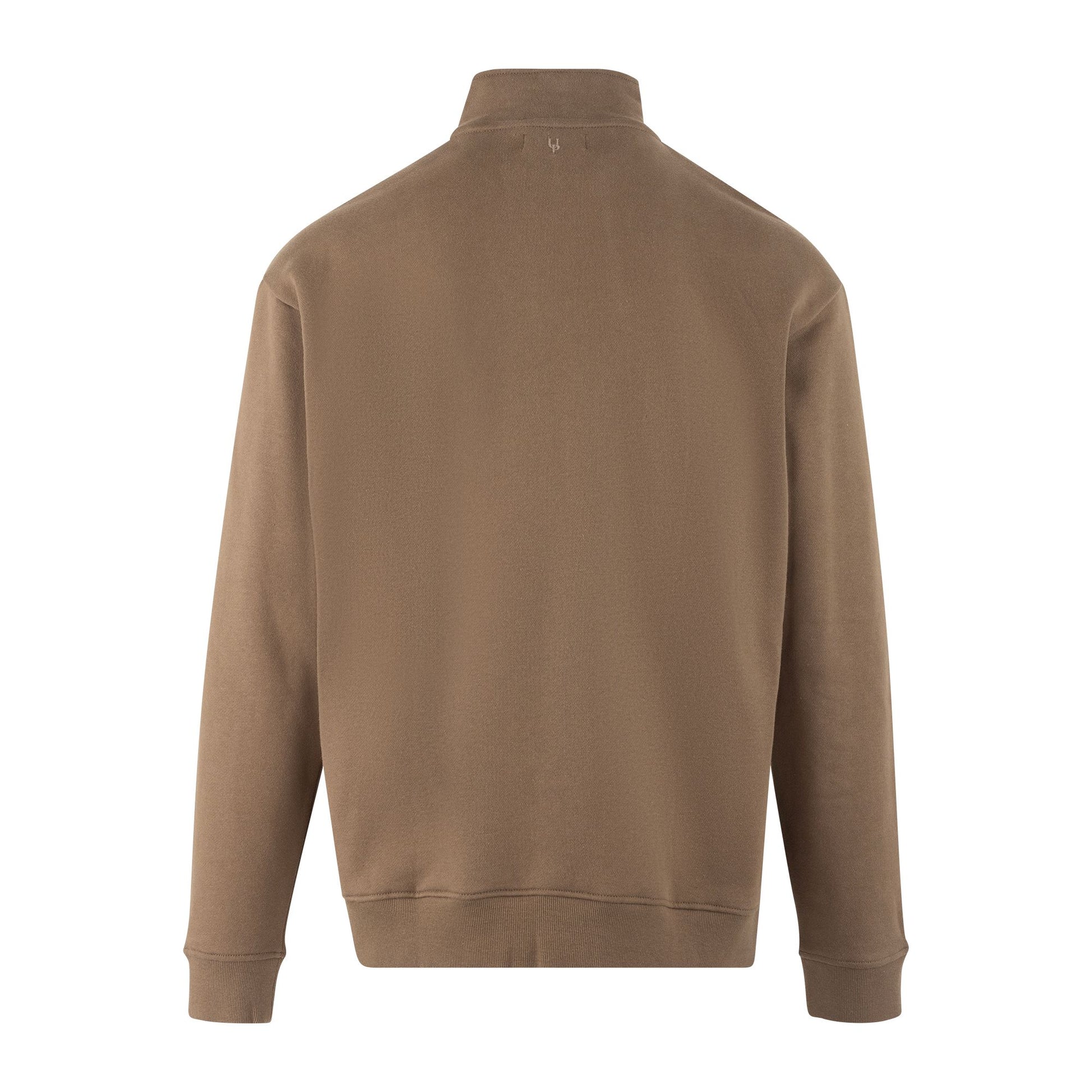 Urban Pioneers Male Thorin Half-zip SWEATER COCOLATE CHIP