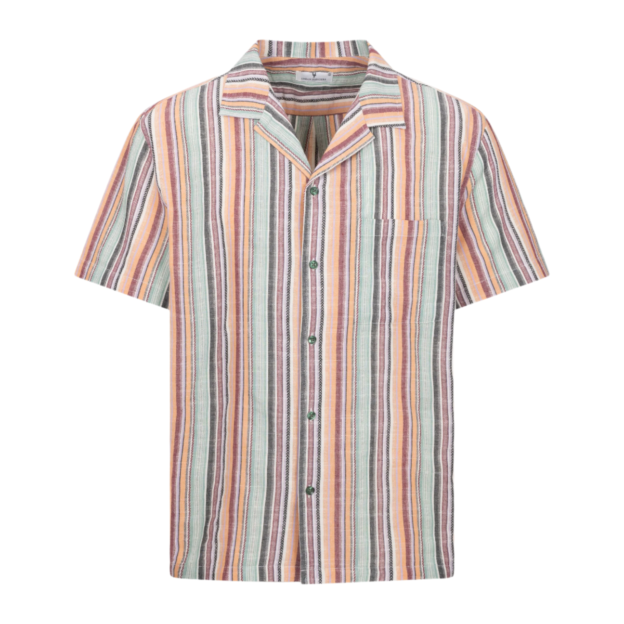 Urban Pioneers Male Tristan SS SHIRT MULTI STRIPE