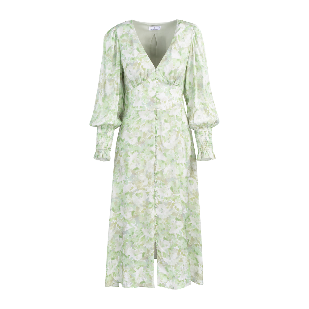 Urban Pioneers Female Ulrikke Dress DRESS GREEN AOP