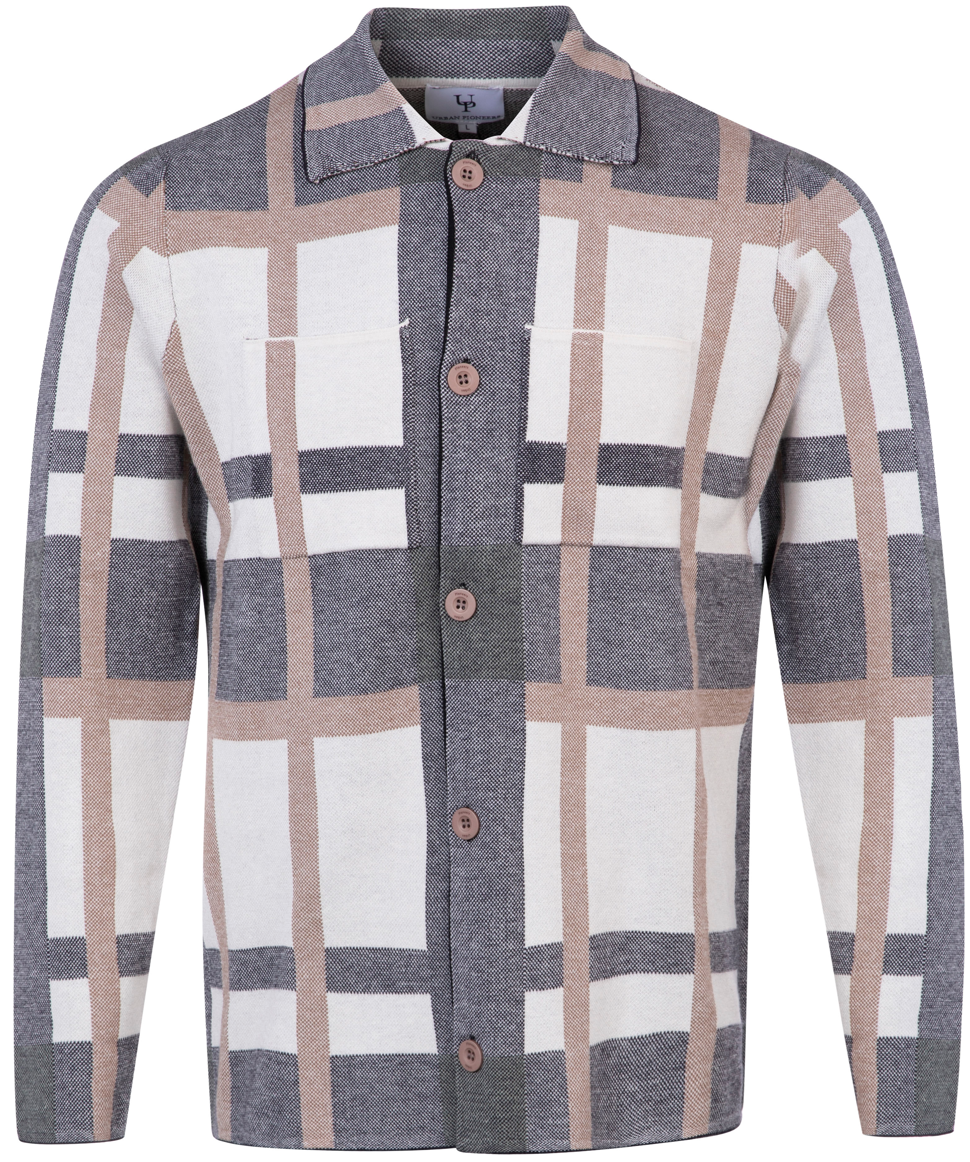 Urban Pioneers Male Voss Shirt SHIRT CREAM CHECK